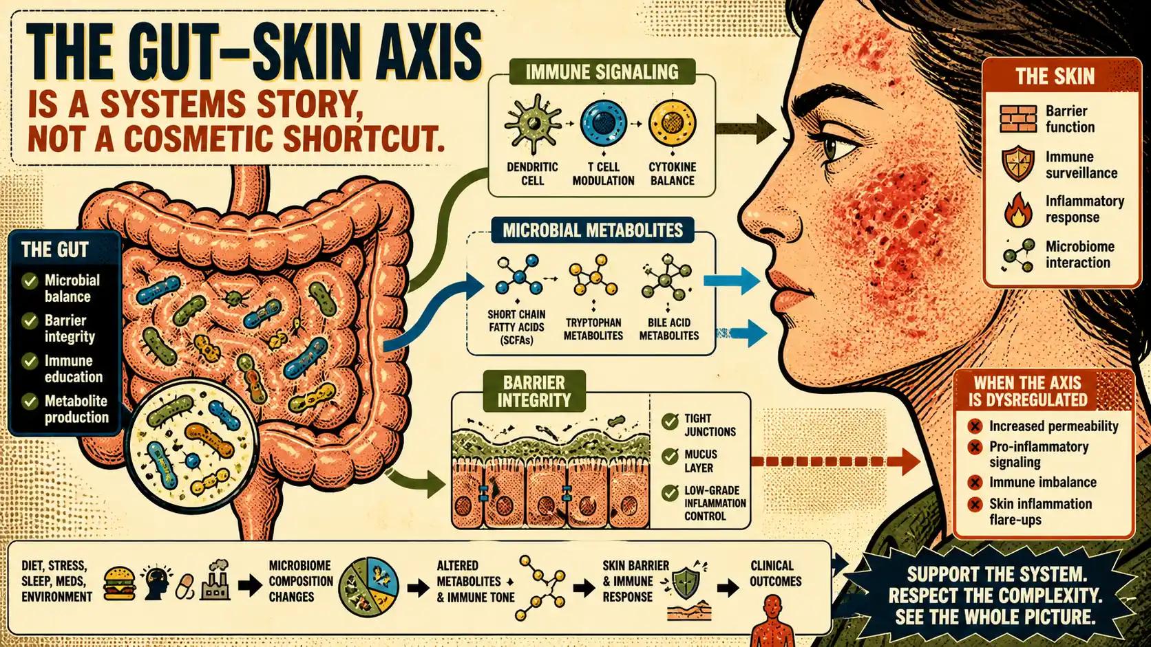 Gut-Skin Axis: What Probiotics May Mean for Inflammatory Skin Conditions