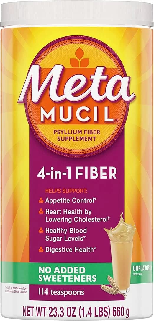 Metamucil Daily Psyllium Husk Fiber Supplement Capsules