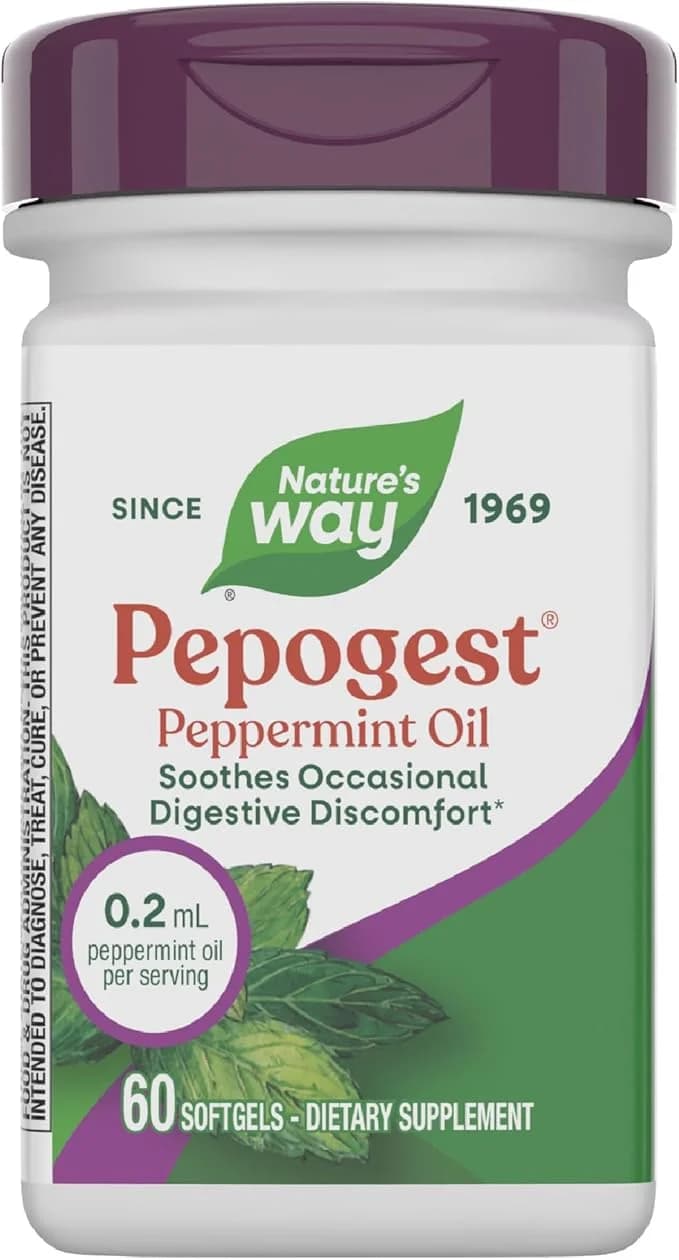 Nature's Way Pepogest Peppermint Oil Softgels