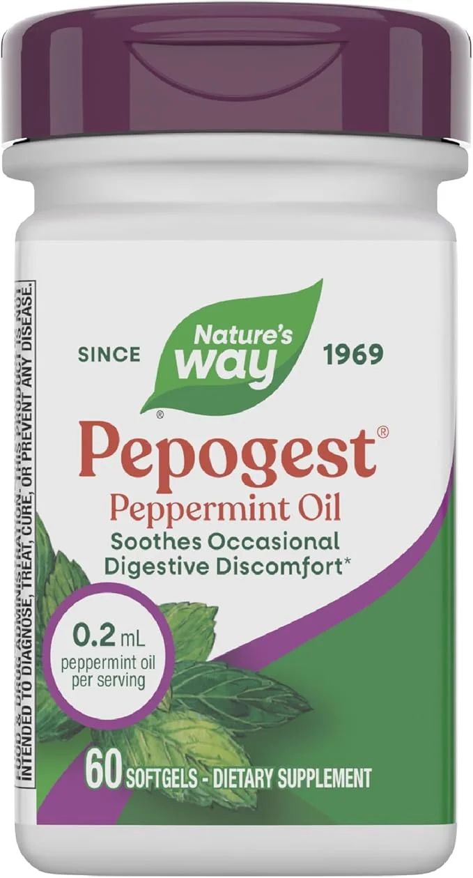Nature's Way Pepogest Peppermint Oil Softgels