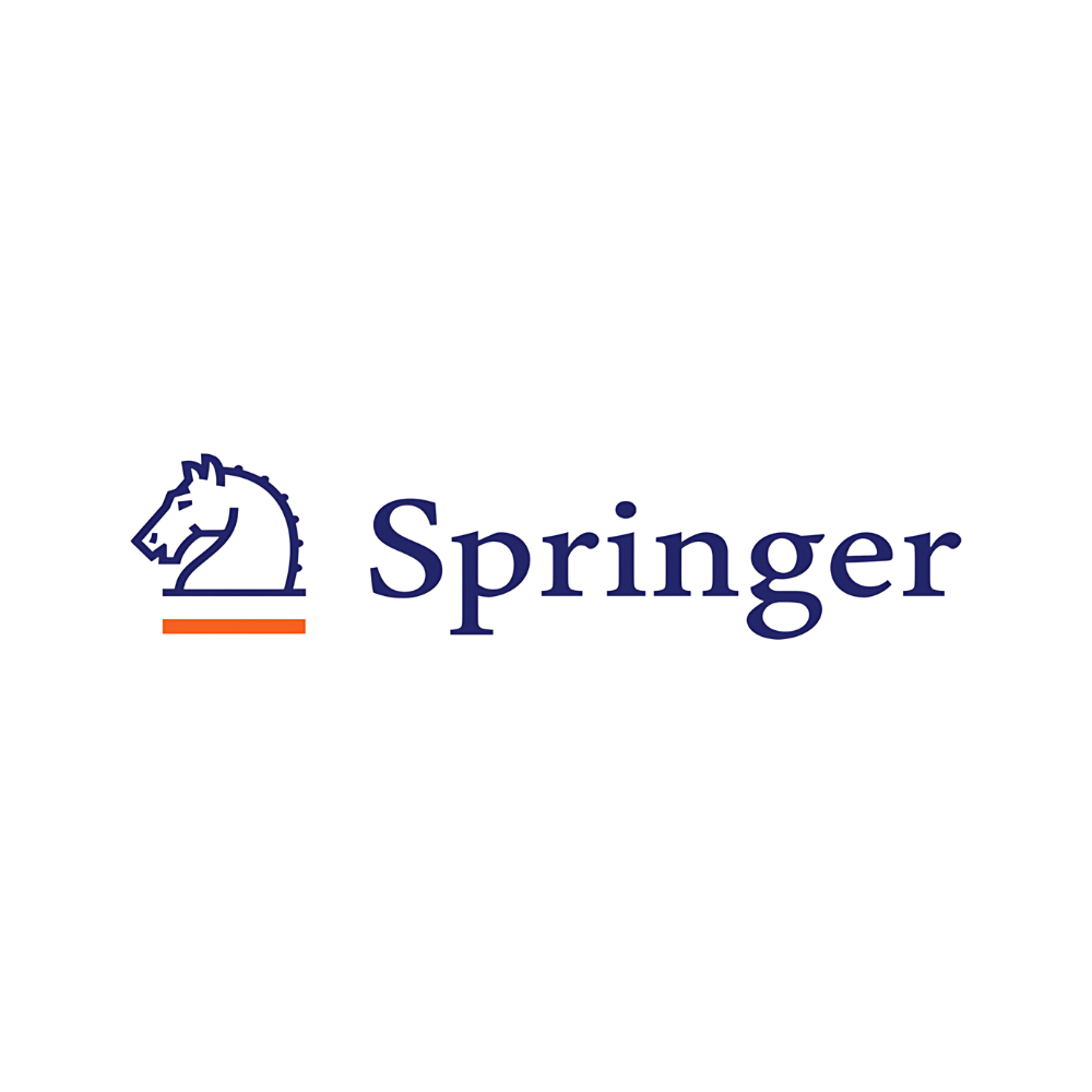 The logo of Springer with a horse symbol and blue text, representing a major academic publisher.