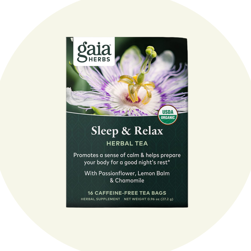 fall asleep- Gaia Herbs Sleep & Relax Herbal Tea