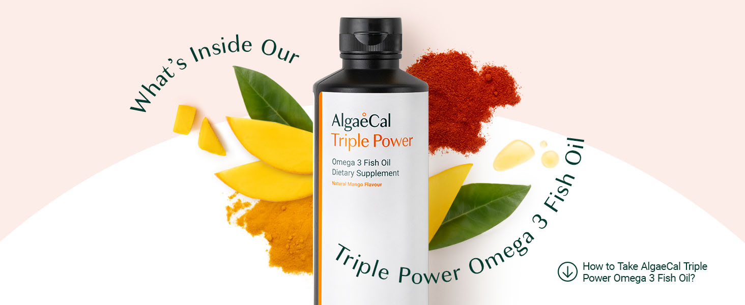 What is inside AlgaeCal Triple Power Omega 3 Fish Oil