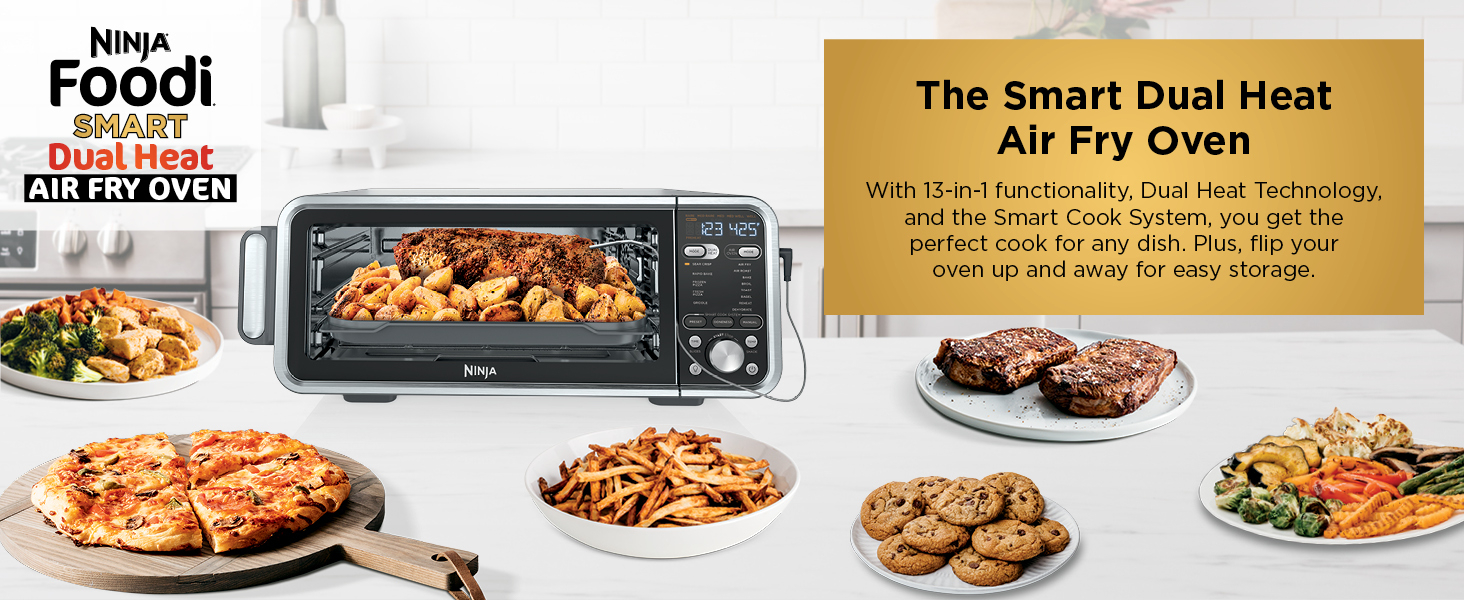 The Smart Dual Heat Air Fry Oven The Ninja Foodi Smart Dual Heat Air Fry Oven