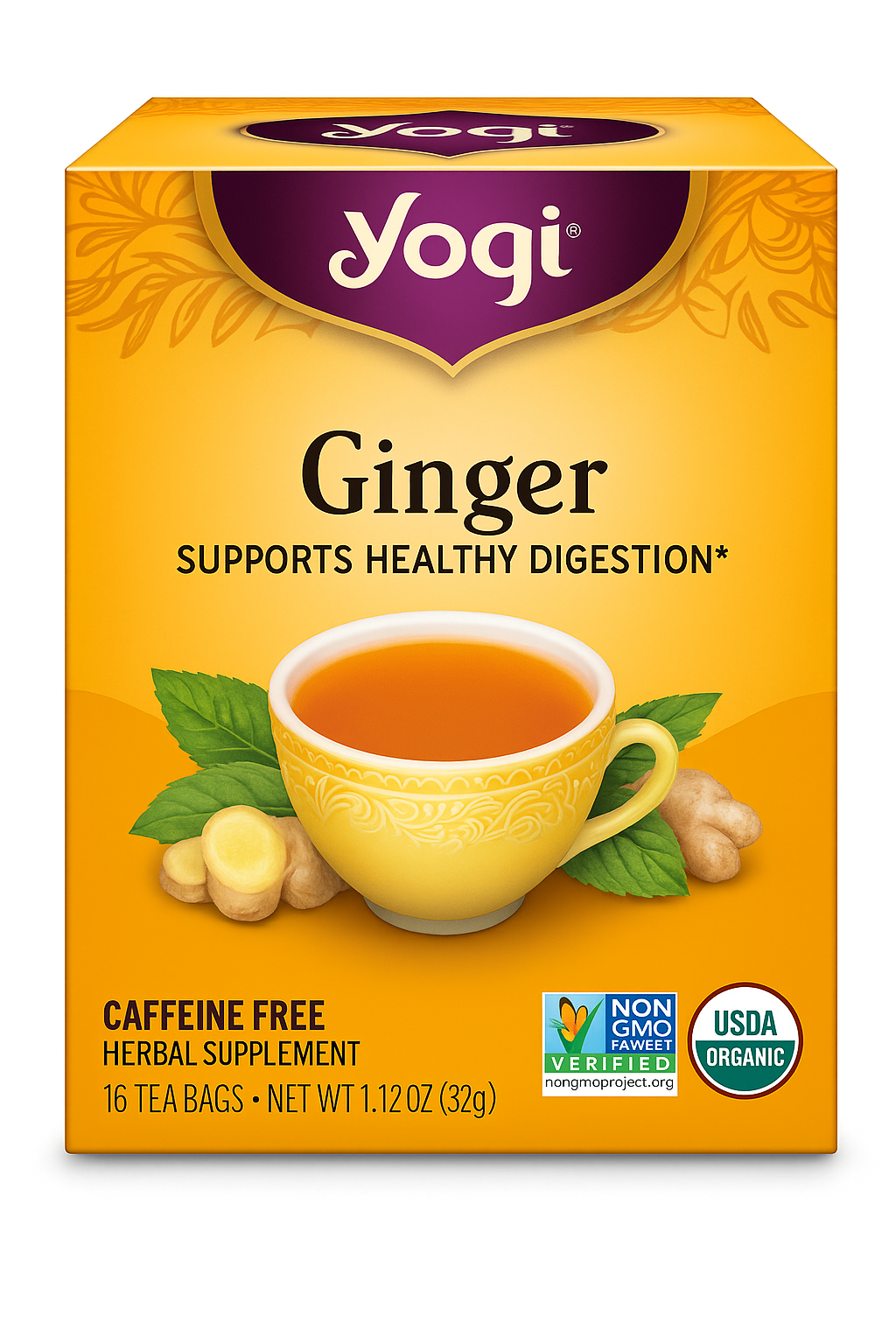 Yogi Ginger Tea – 6-Pack, 96 bags