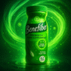 Benefiber prebiotic fiber in dramatic green splash
