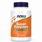 Super Enzymes bottle on pure-white background