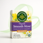 Smooth move tea box with green leaf ribbon loop