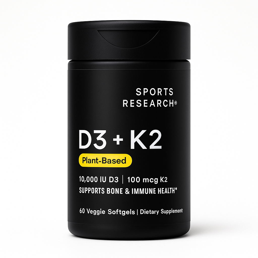 Sports Research Vegan D3 + K2 Soft-gels